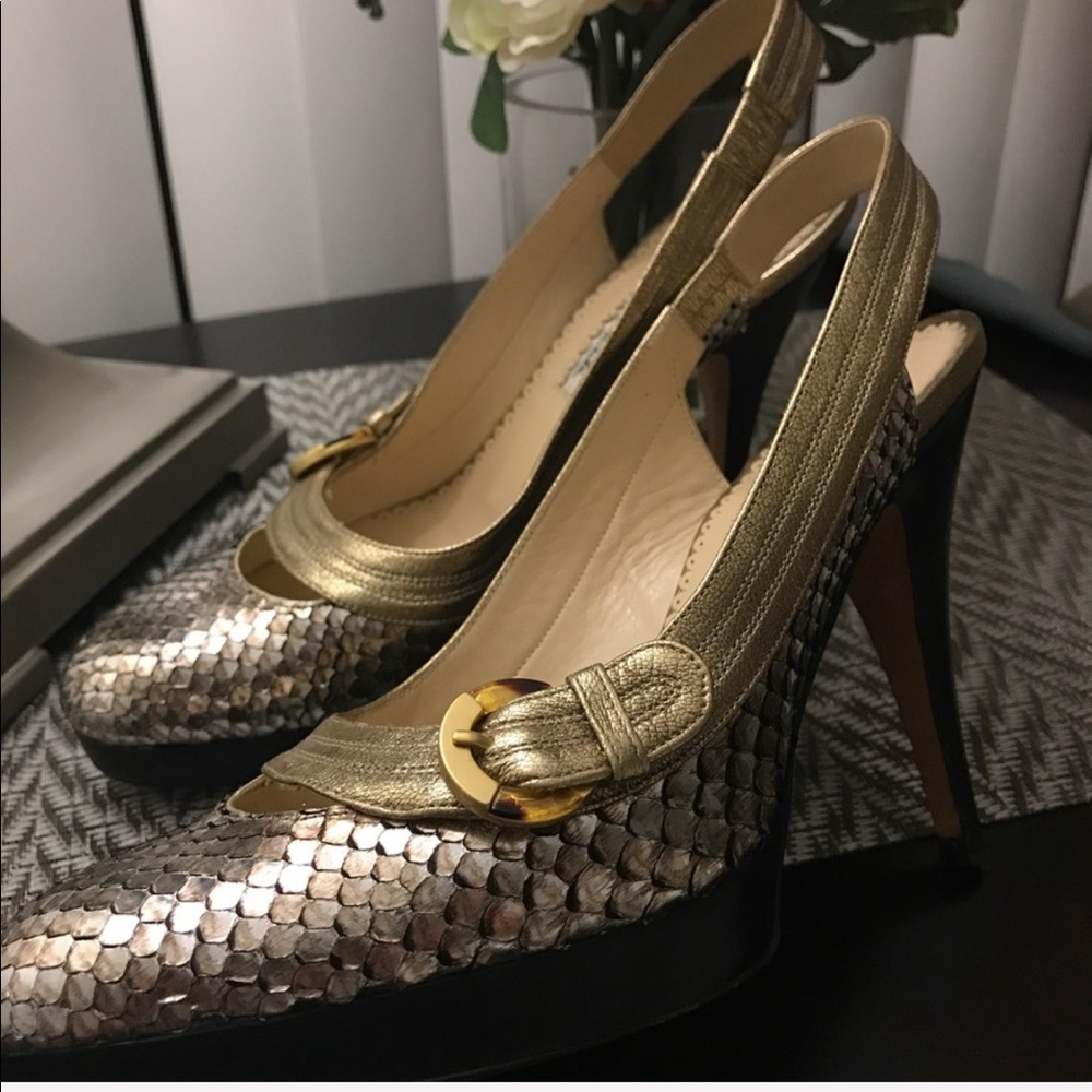 Oscar De La Renta -Vero Cuoio Python - image 5